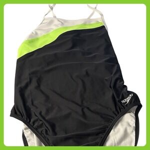 New W/Tags Speedo Multicolored‎ One Piece Swimsuit Size 14